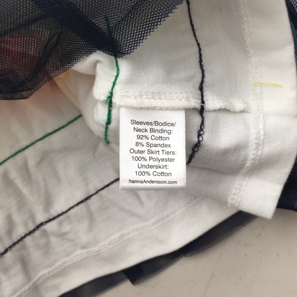 Hanna Andersson Colorful Tulle Dress, size 60 (3-6 months), gently used. - Picture 7 of 11